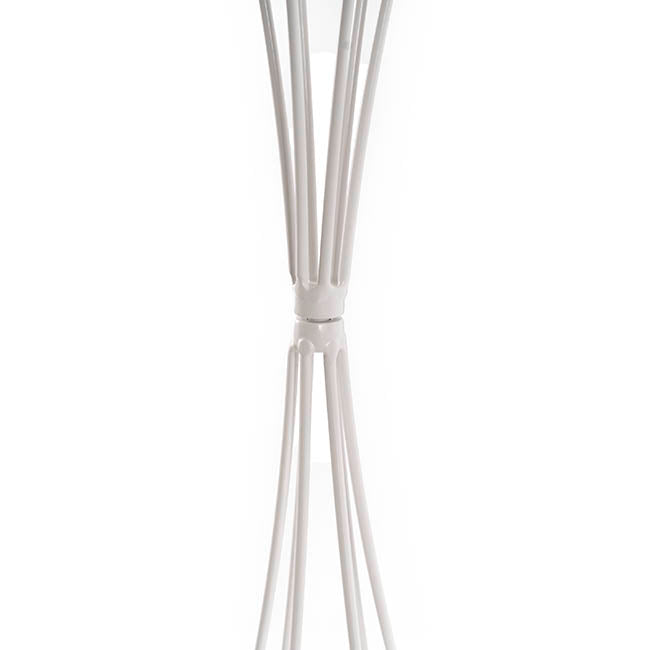 Metal Geometric Centrepiece Flower Stand White (20cmDx66cmH)