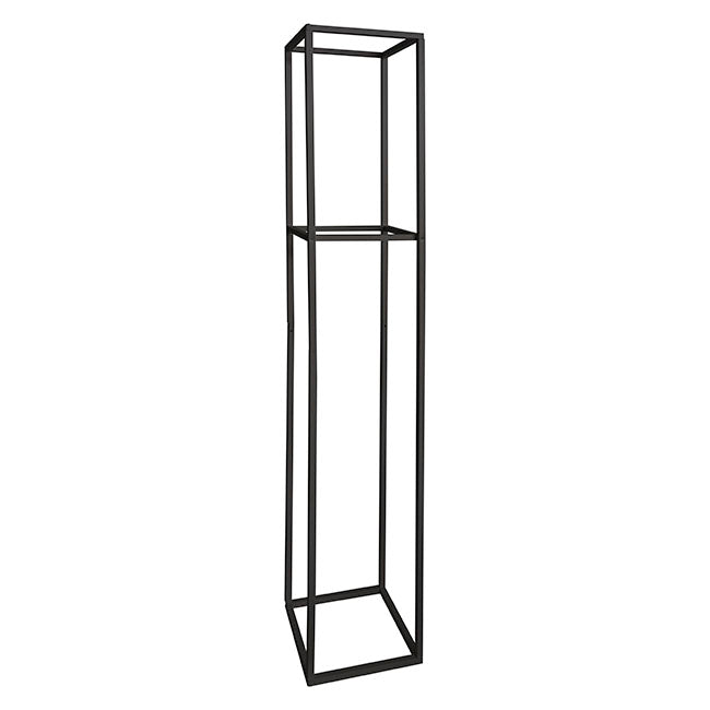 Tall Metal Flower Stand Black (33x200cmH)