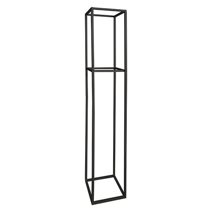 Tall Metal Flower Stand Black (33x200cmH)