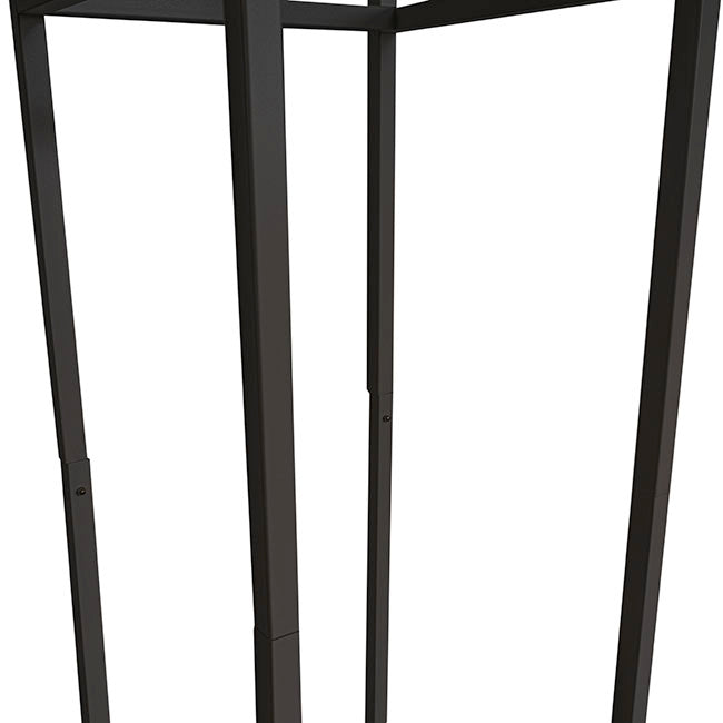 Tall Metal Flower Stand Black (33x200cmH)