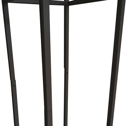 Tall Metal Flower Stand Black (33x200cmH)