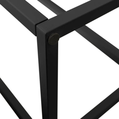 Tall Metal Flower Stand Black (33x200cmH)