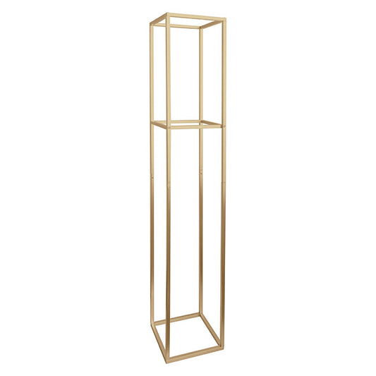 Tall Metal Flower Stand Gold (33x200cmH)