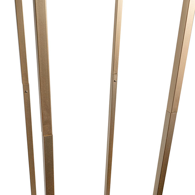 Tall Metal Flower Stand Gold (33x200cmH)