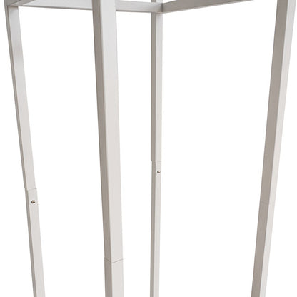 Tall Metal Flower Stand White (33x200cmH)