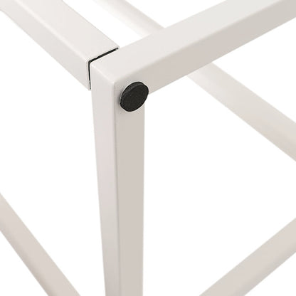 Tall Metal Flower Stand White (33x200cmH)