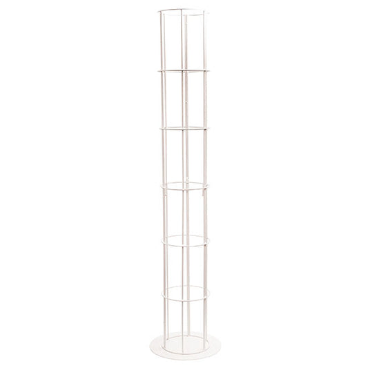 Round Metal Pillar Stand White (40cmDx180cmH)