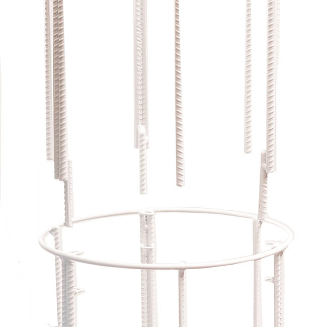 Round Metal Pillar Stand White (40cmDx180cmH)