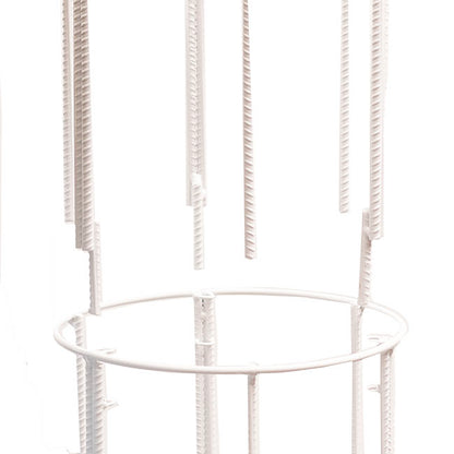 Round Metal Pillar Stand White (40cmDx180cmH)