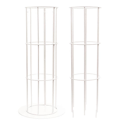 Round Metal Pillar Stand White (40cmDx180cmH)
