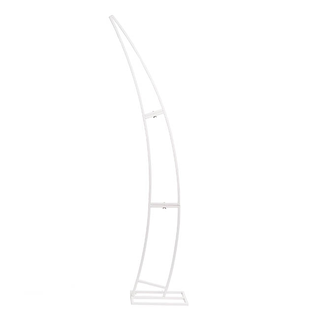 Backdrop Curved Metal Arch Frame Set 2 White (175cmH&200cmH)