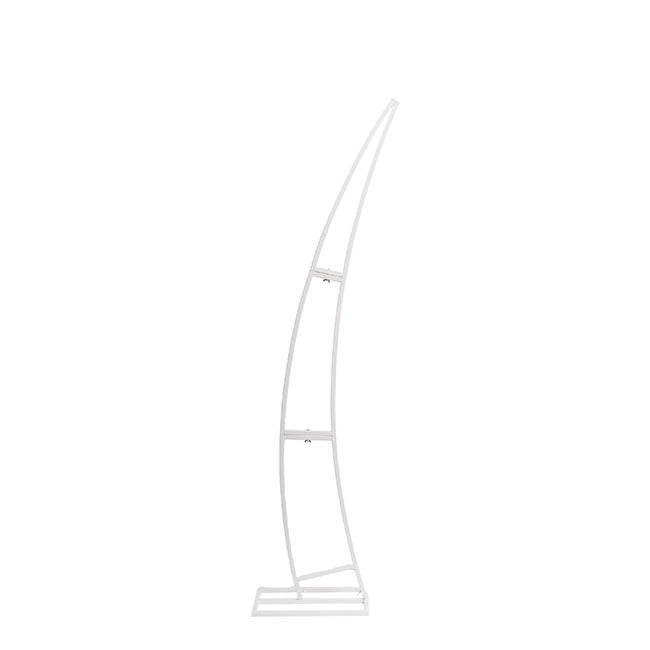 Backdrop Curved Metal Arch Frame Set 2 White (175cmH&200cmH)