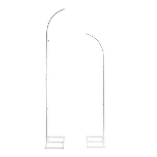 Backdrop Single Metal Arch Frame Set 2 White (150cmH&180cmH)