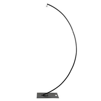Curved Metal Hanger Frame Display Stand Black (250cmH)