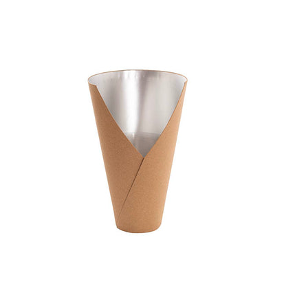 Flower Bouquet Conical Paper Vase Med Kraft Pk5 (14x7x22Hcm)