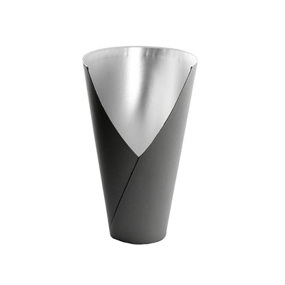 Flower Bouquet Conical Paper Vase Lge Black Pk5 (18x9x30Hcm)