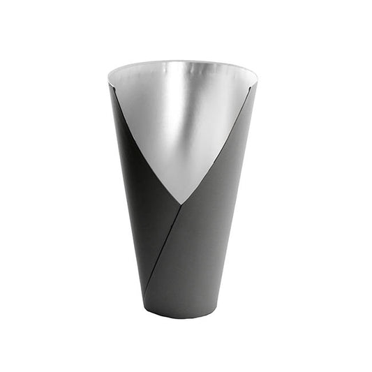 Flower Bouquet Conical Paper Vase Lge Black Pk5 (18x9x30Hcm)