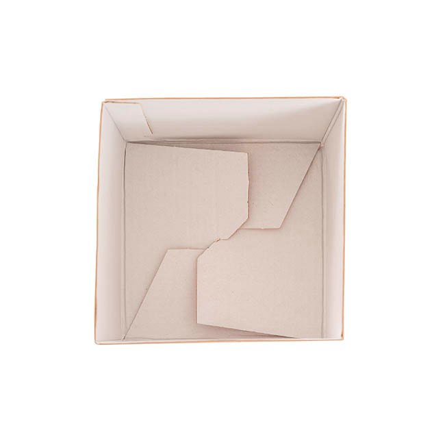 Mini Posy Box Matte Autolock Base Pk25 Deep Coral (13x12cmH)