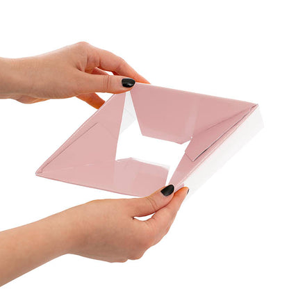 Mini Posy Box Matte Autolock Base Pk25 Musk (13x12cmH)