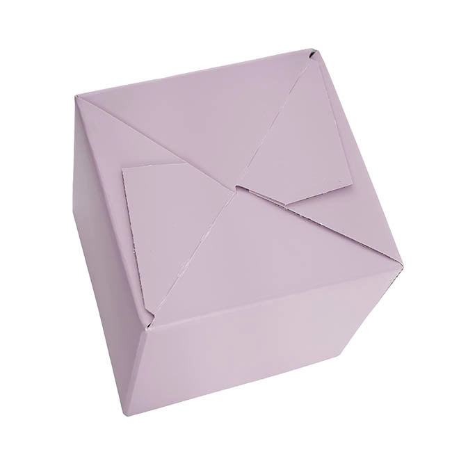 Mini Posy Box Matte Autolock Base Pk25 Dark Mauve (13x12cmH)