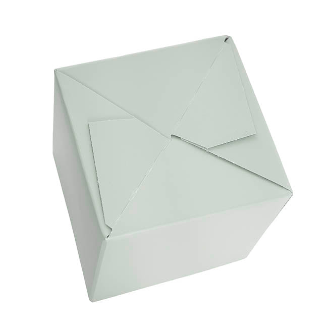 Mini Posy Box Matte Autolock Base Pk25 Sage (13x12cmH)
