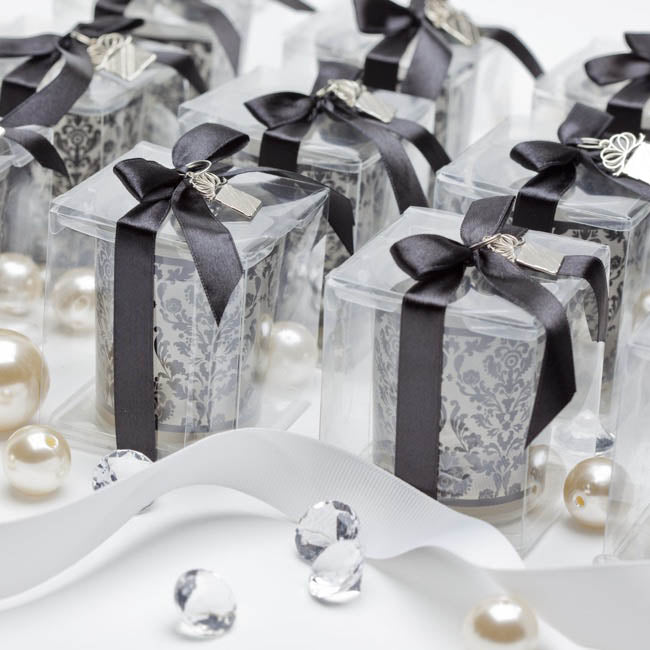 Cupcake Box Clear with Base 25mic White (80x80x80mm) Pack 10