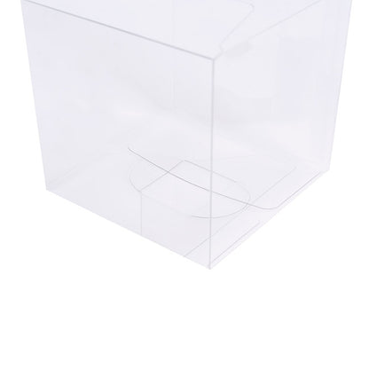 Cupcake Box Clear with Insert 30mic White (90x90x90mm) Pk 10