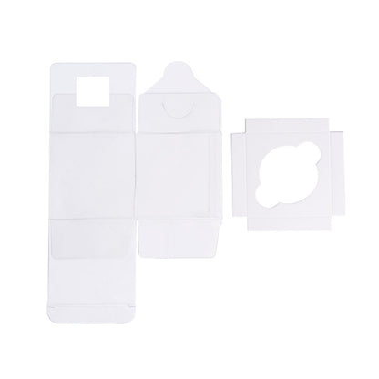 Cupcake Box Clear with Insert 30mic White (90x90x90mm) Pk 10