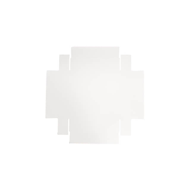 Posy Box Lid Mini Gloss White Pack 10 (13x13x4cmH)