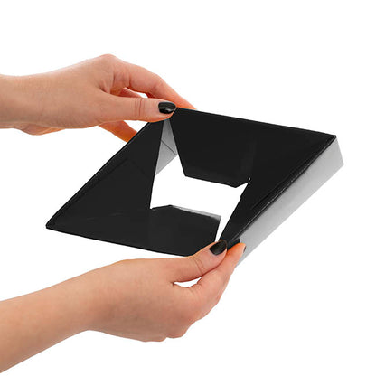 Mini Posy Box Gloss Autolock Base Pk25 Black (13x12cmH)
