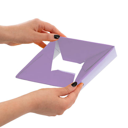 Mini Posy Box Gloss Autolock Base Pk25 Lavender (13x12cmH)