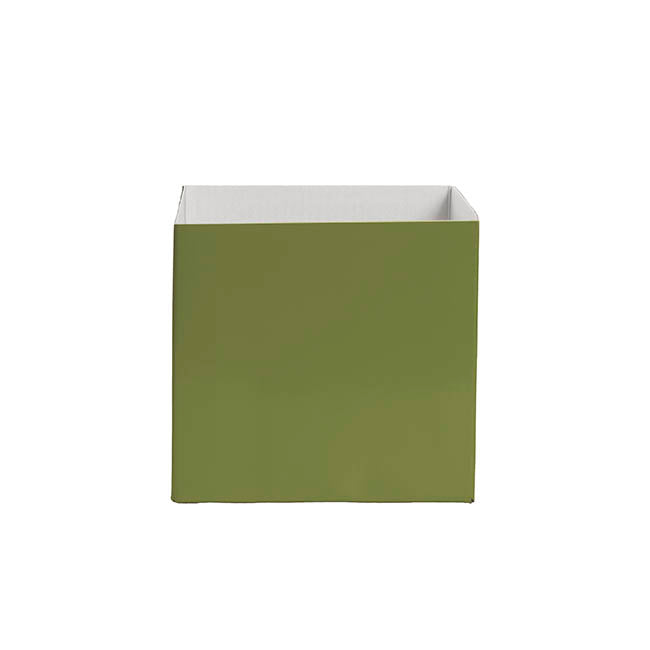 Mini Posy Box Gloss Autolock Base Pk25 Moss Green (13x12cmH)