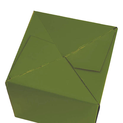 Mini Posy Box Gloss Autolock Base Pk25 Moss Green (13x12cmH)