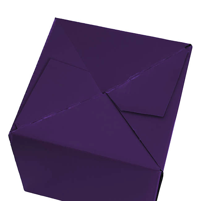 Mini Posy Box Gloss Autolock Base Pk25 Violet (13x12cmH)