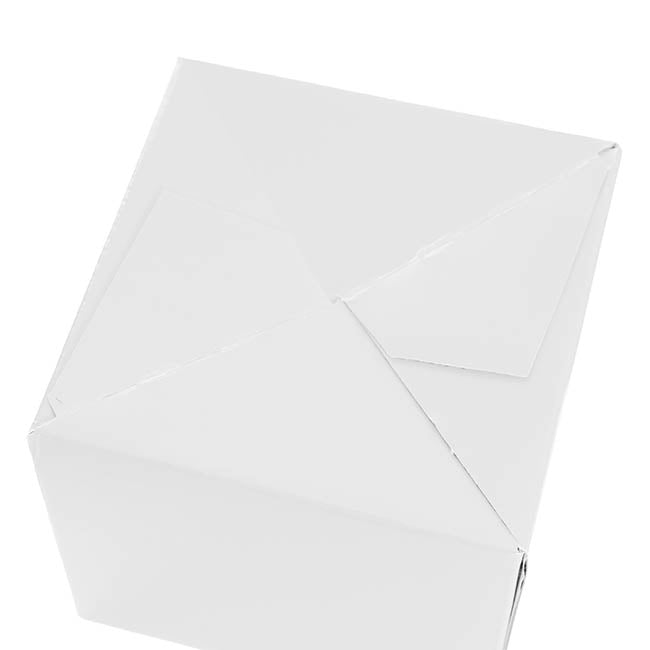 Mini Posy Box Gloss Autolock Base Pk25 White (13x12cmH)