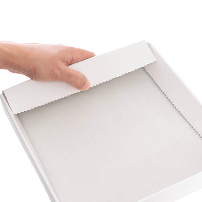 Posy Box Lid Large Gloss White Pack 10 (22x22x4cmH)