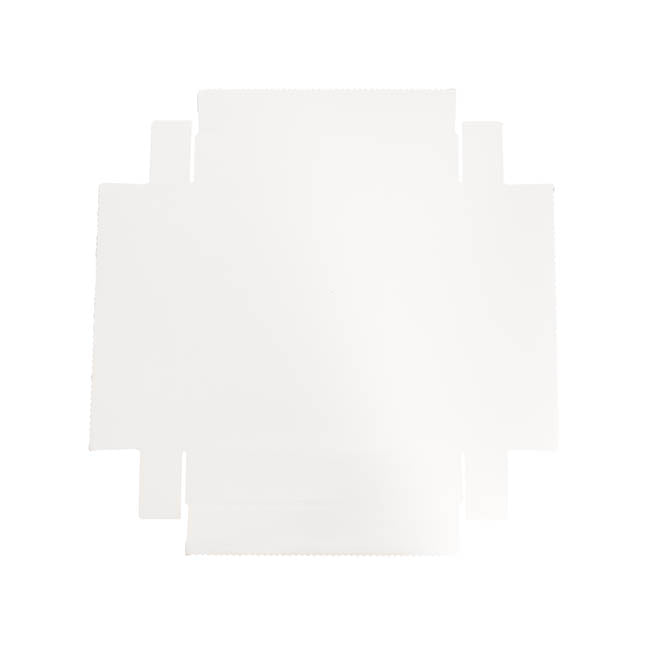 Posy Box Lid Large Gloss White Pack 10 (22x22x4cmH)
