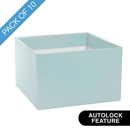 Large Posy Box Autolock Base Pack 10 Baby Blue (22x14cmH)