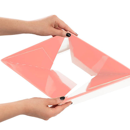 Large Posy Box Autolock Base Pack 10 Baby Pink (22x14cmH)