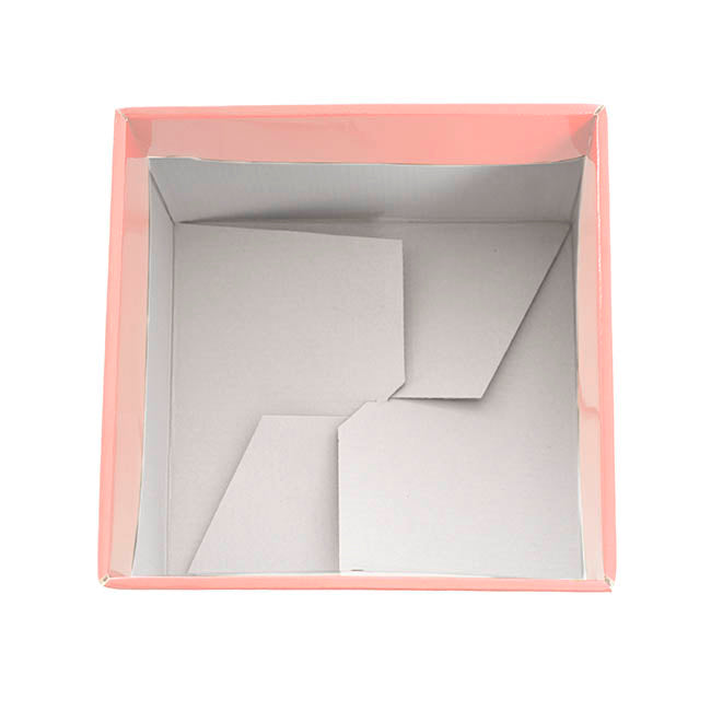 Large Posy Box Autolock Base Pack 10 Baby Pink (22x14cmH)