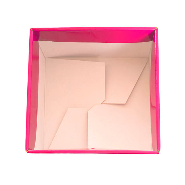 Large Posy Box Autolock Base Pack 10 Hot Pink (22x14cmH)