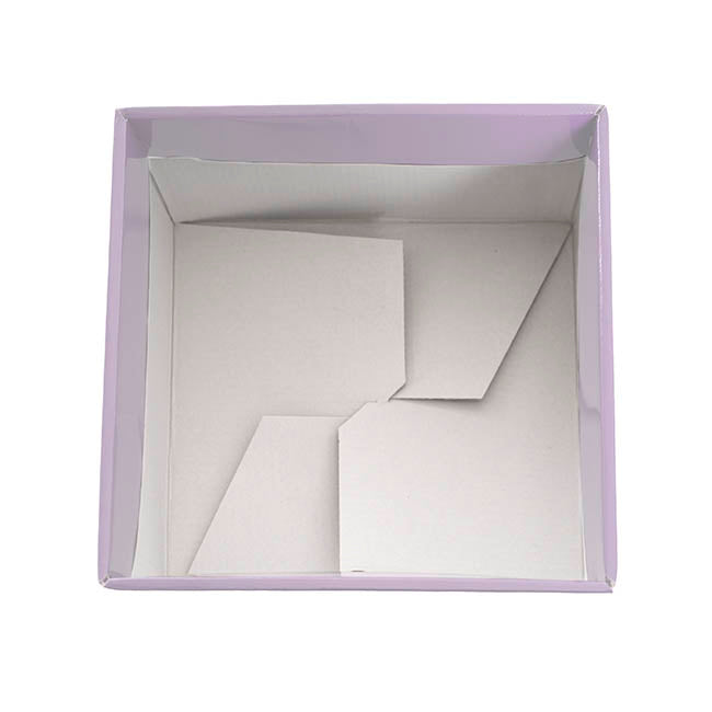 Large Posy Box Autolock Base Pack 10 Lavender (22x14cmH)