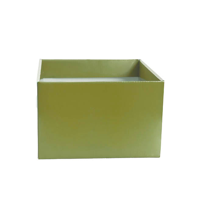 Large Posy Box Autolock Base Pack 10 Moss Green (22x14cmH)