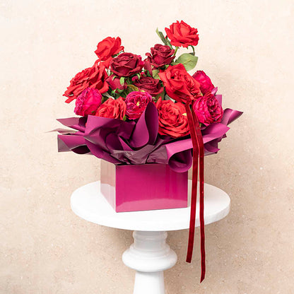 Large Posy Box Autolock Base Pack 10 Sugar Plum (22x14cmH)