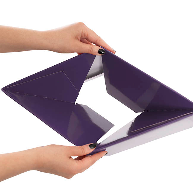 Large Posy Box Autolock Base Pack 10 Violet (22x14cmH)