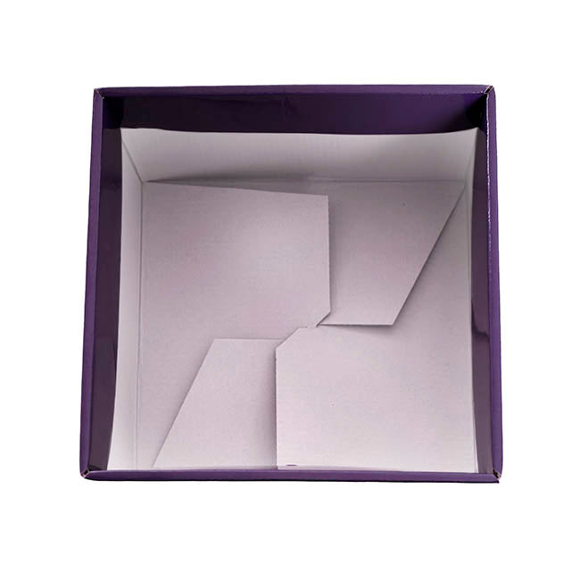 Large Posy Box Autolock Base Pack 10 Violet (22x14cmH)