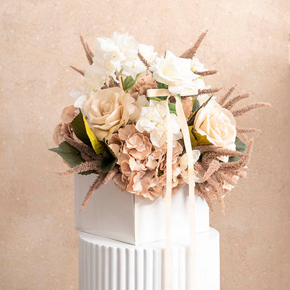 Large Posy Box Autolock Base Pack 10 White (22x14cmH)