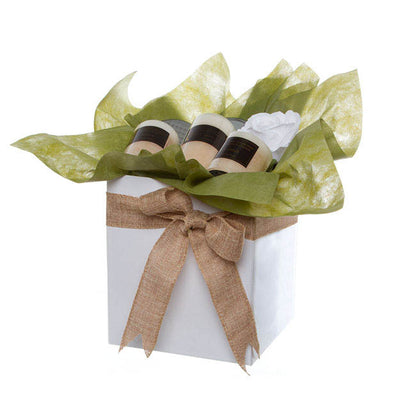 Gift Flower Box Tall Flat Pack White (22x22x25cmH)