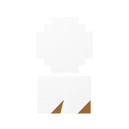 Gift Box with Lid Mini Flat Pack Gloss White (13x12cmH)