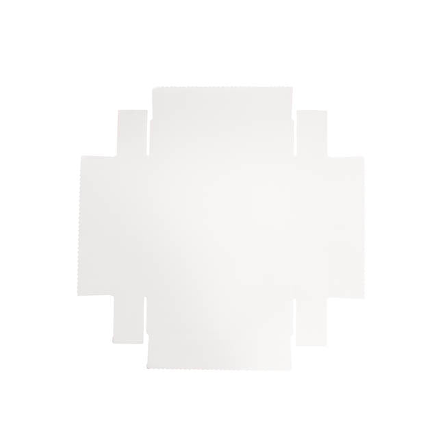 Posy Box Lid Medium Gloss White Pack 10 (16x16x4cmH)